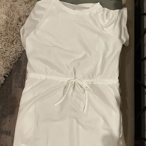 Drawstring waist dress